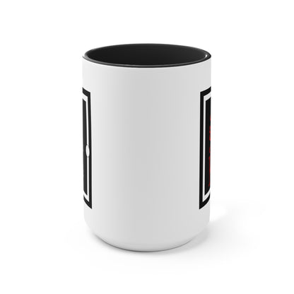 ASK White & Black Accent Mug