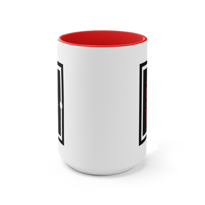 ASK White & Black Accent Mug