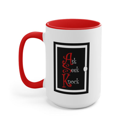 ASK White & Black Accent Mug