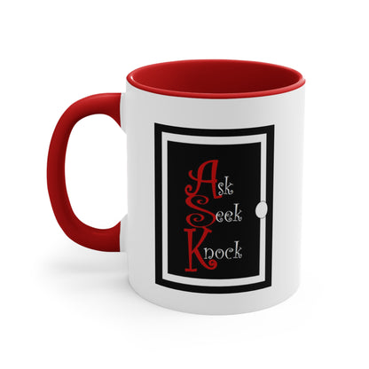 ASK White & Black Accent Mug